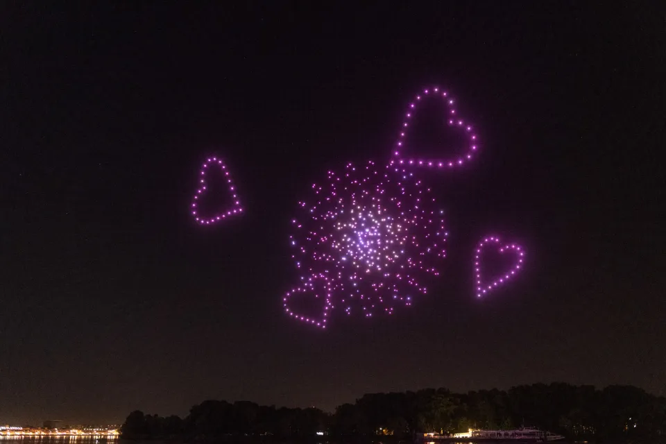 The Bordeaux Wine Festival a unique drone show